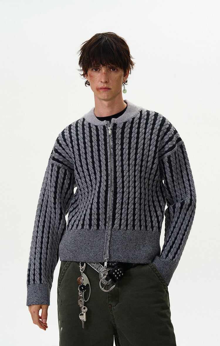MADWITCH CABLE-KNIT CARDIGAN SWEATER #81129