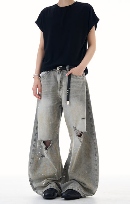 MADWITCH UNISEX RELAXED FIT DENIM PANTS #FX080