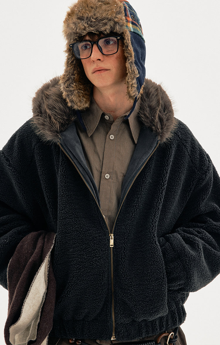 MADWITCH SHEAR HOODED COAT #BBXM026