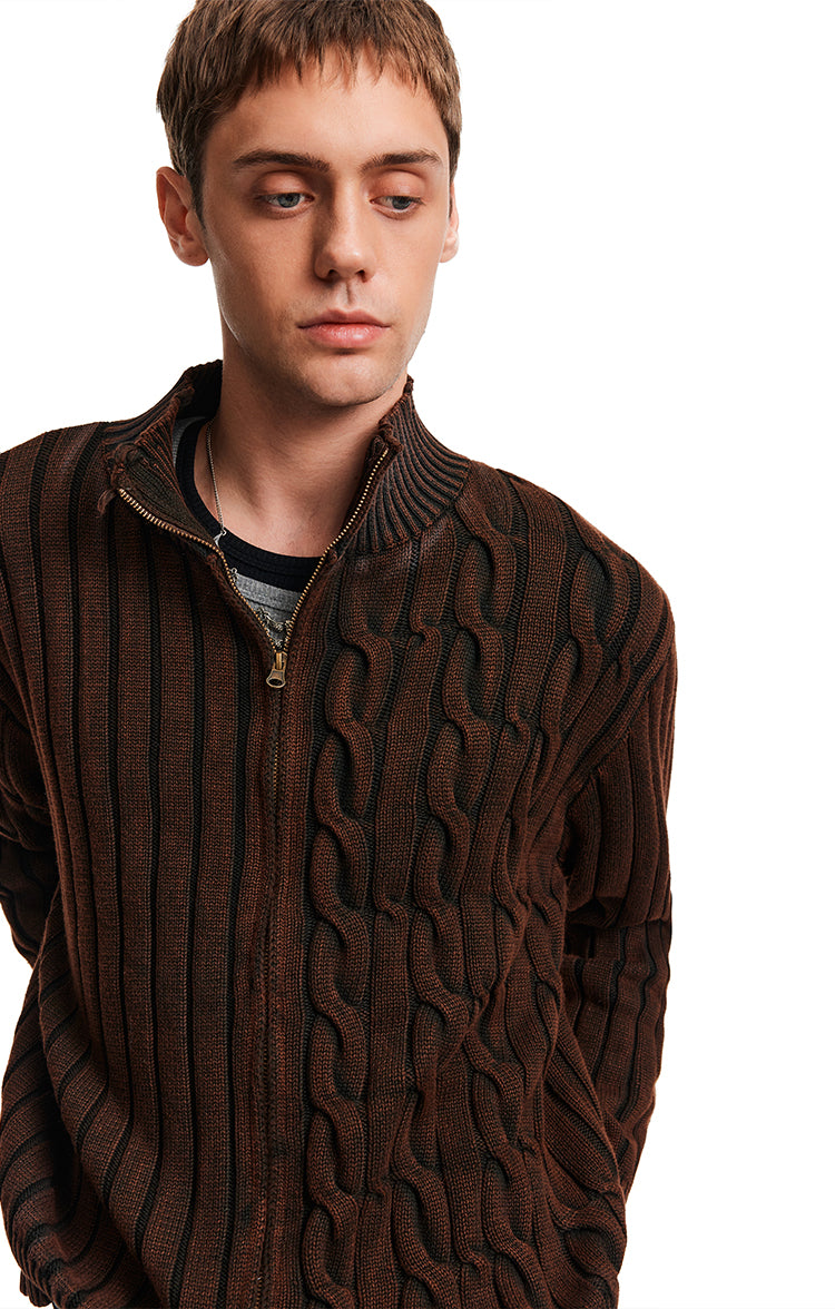 MADWITCH RIB TWIST KNIT #AK069