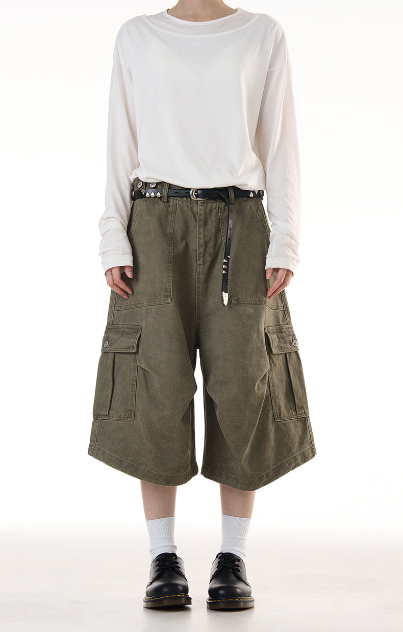 MADWITCH VINTAGE WORKWEAR SHORTS #CK238D