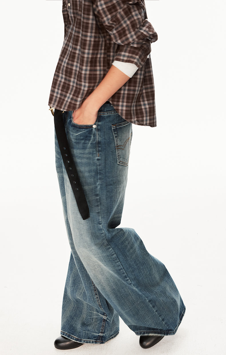MADWIT HIGH STREET WIDE JEANS #DR8812