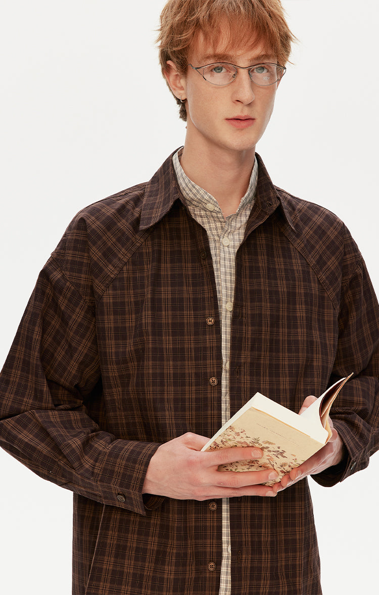 MADWITCH PREPPY PLAID SHIRT #991156