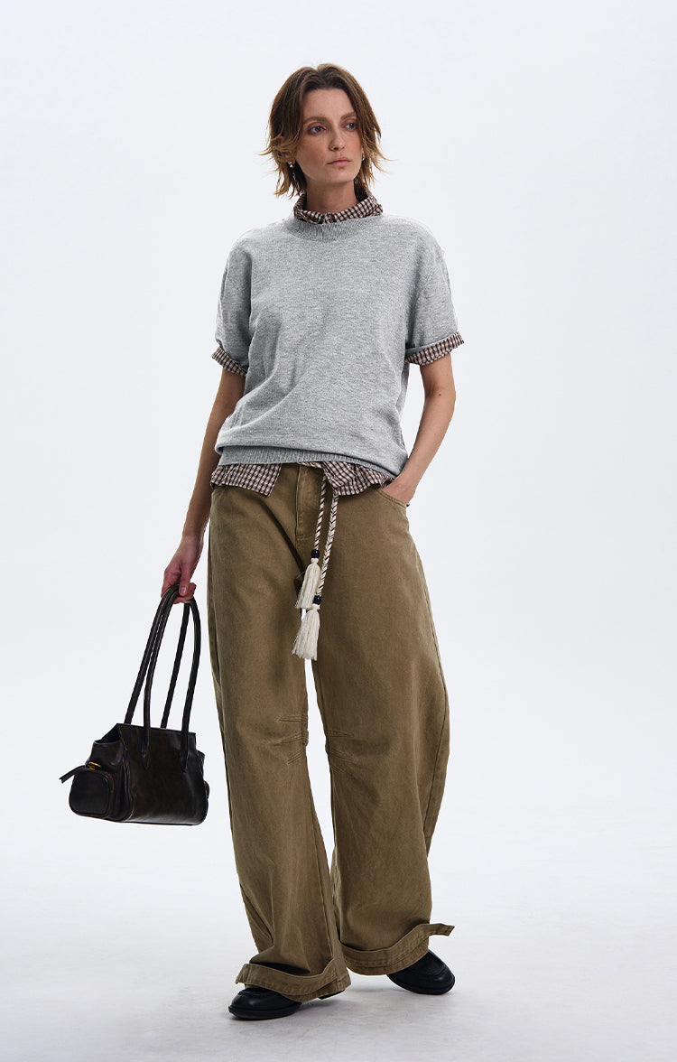 MADWITCH MINIMALIST CREW NECK CASUAL T-SHIRT #27331