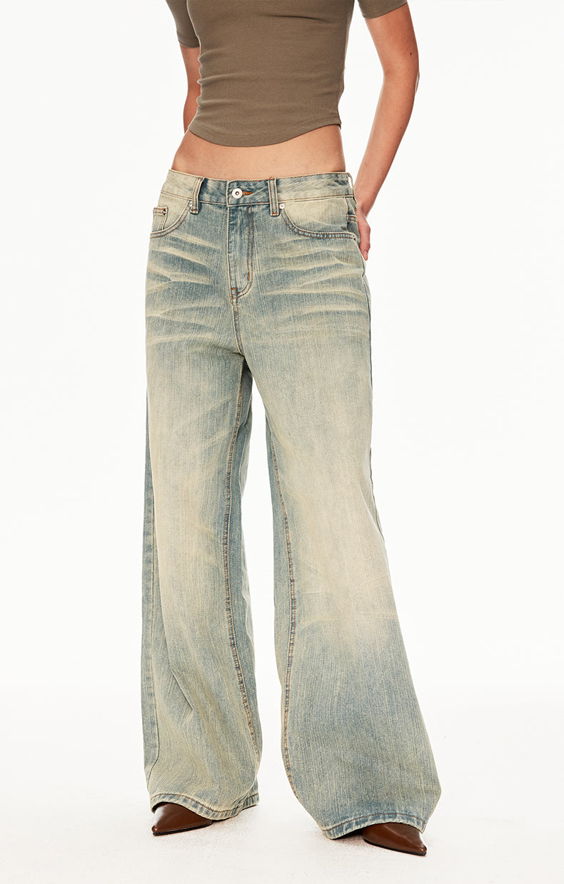 MADWIT YELLOW WASH BAMBOO JEANS #DR8816