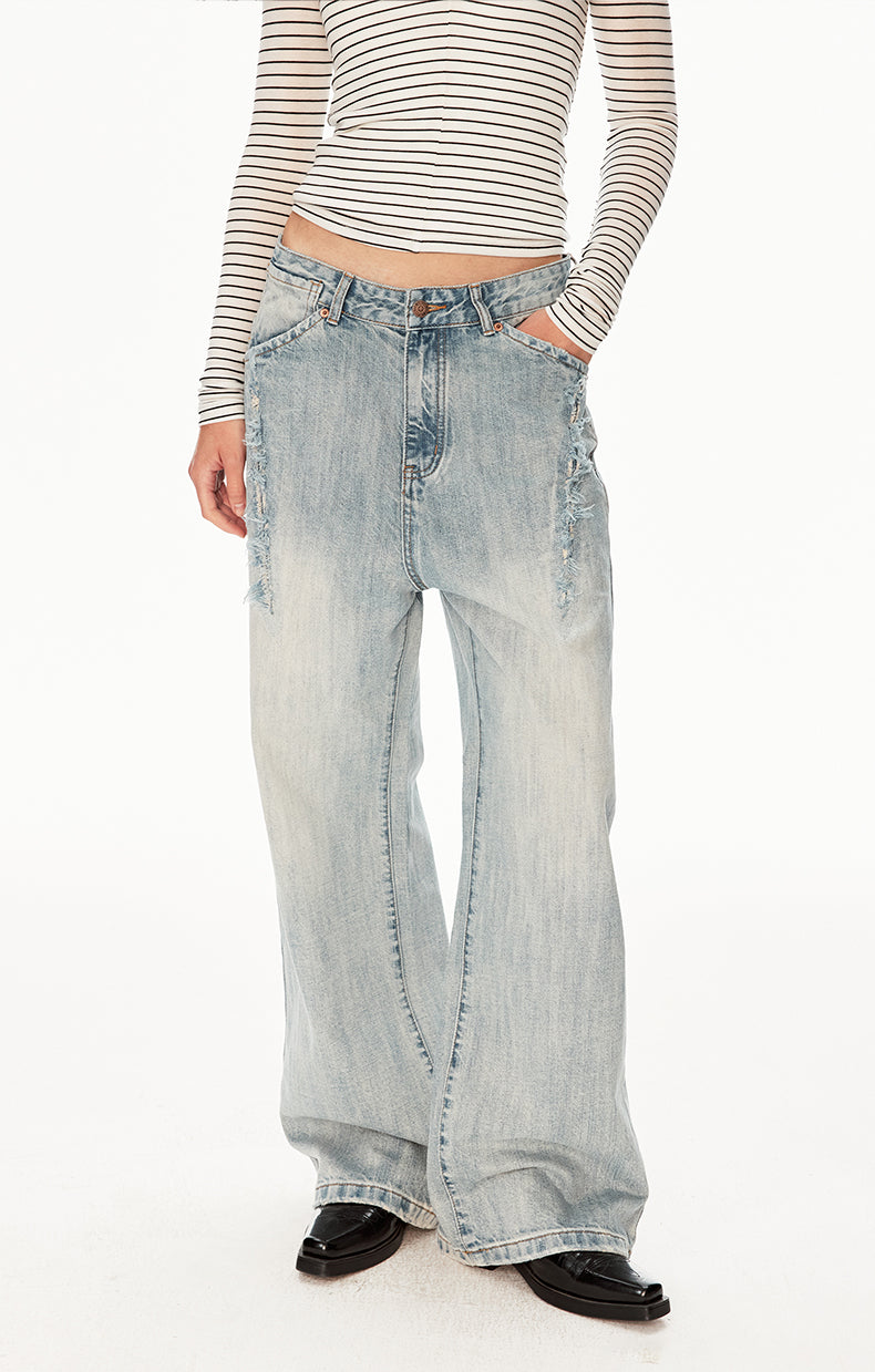 MADWIT FADED VINTAGE JEANS #WH0A126