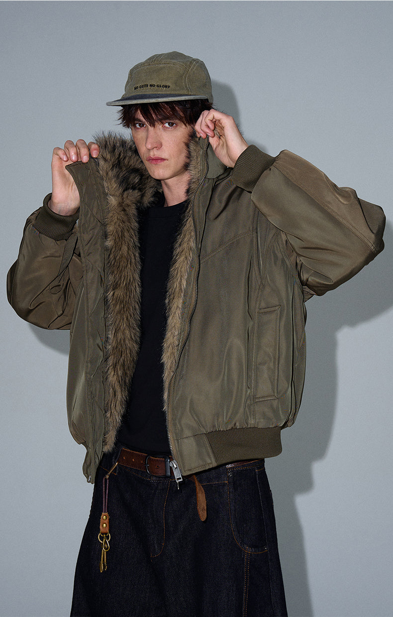 MADWITCH FAUX FUR PARKA COAT #990219