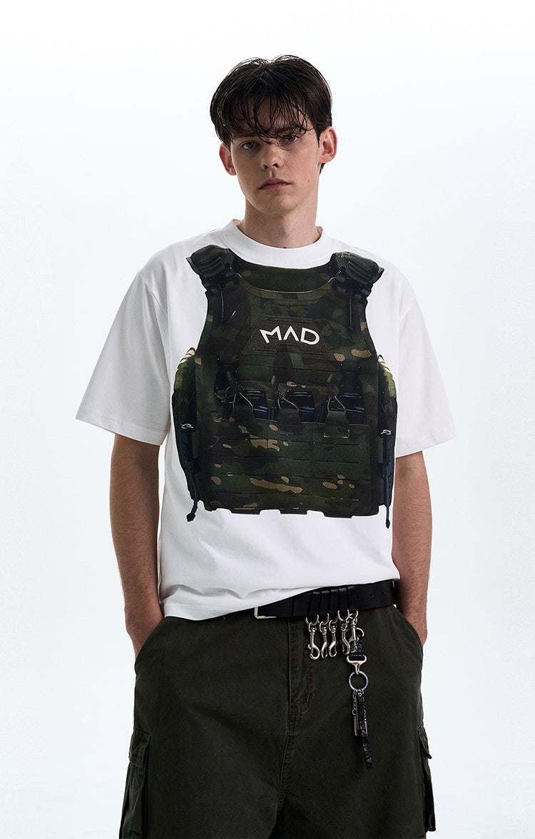 MADWITCH ORIGINAL VEST PRINT T-SHIRT #MD4172