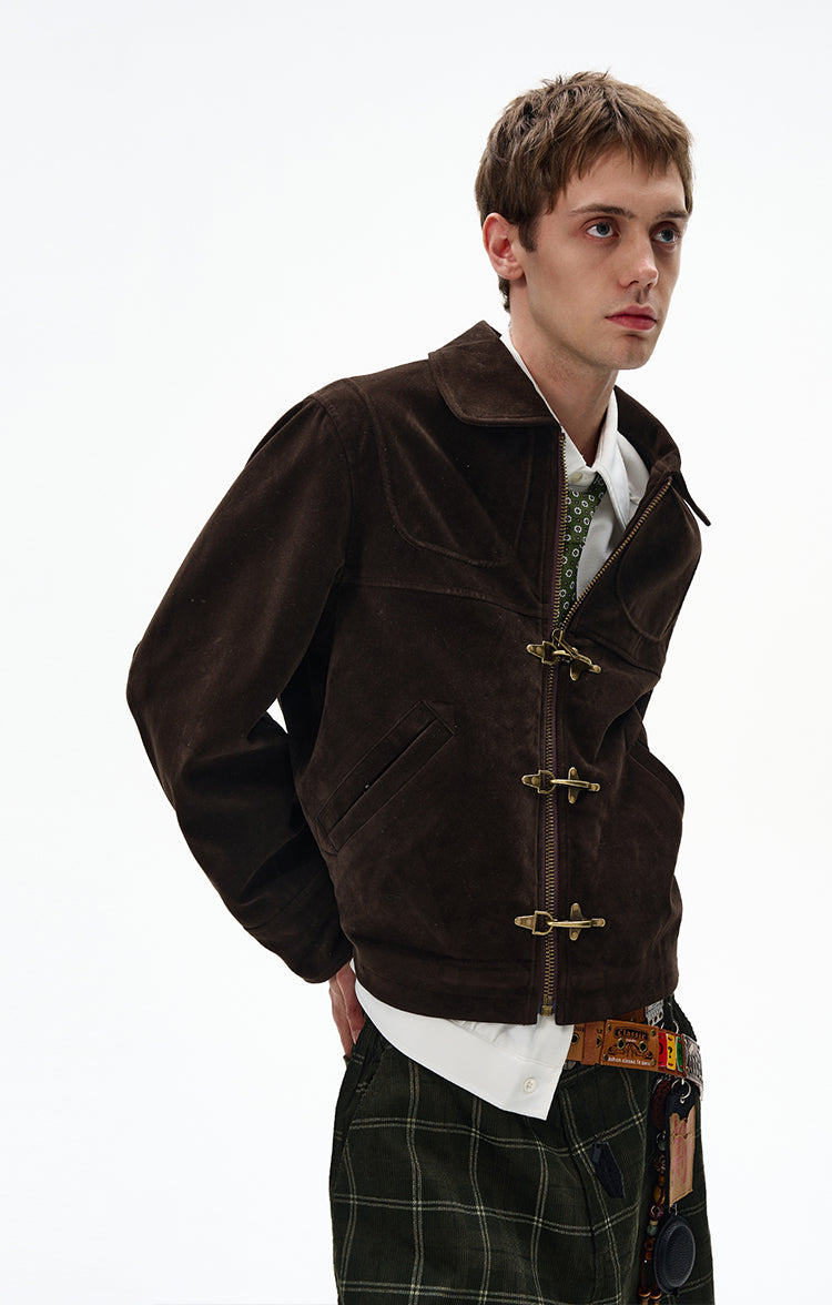 MADWITCH UNISEX PATCHWORK RETRO JACKET #MD256081