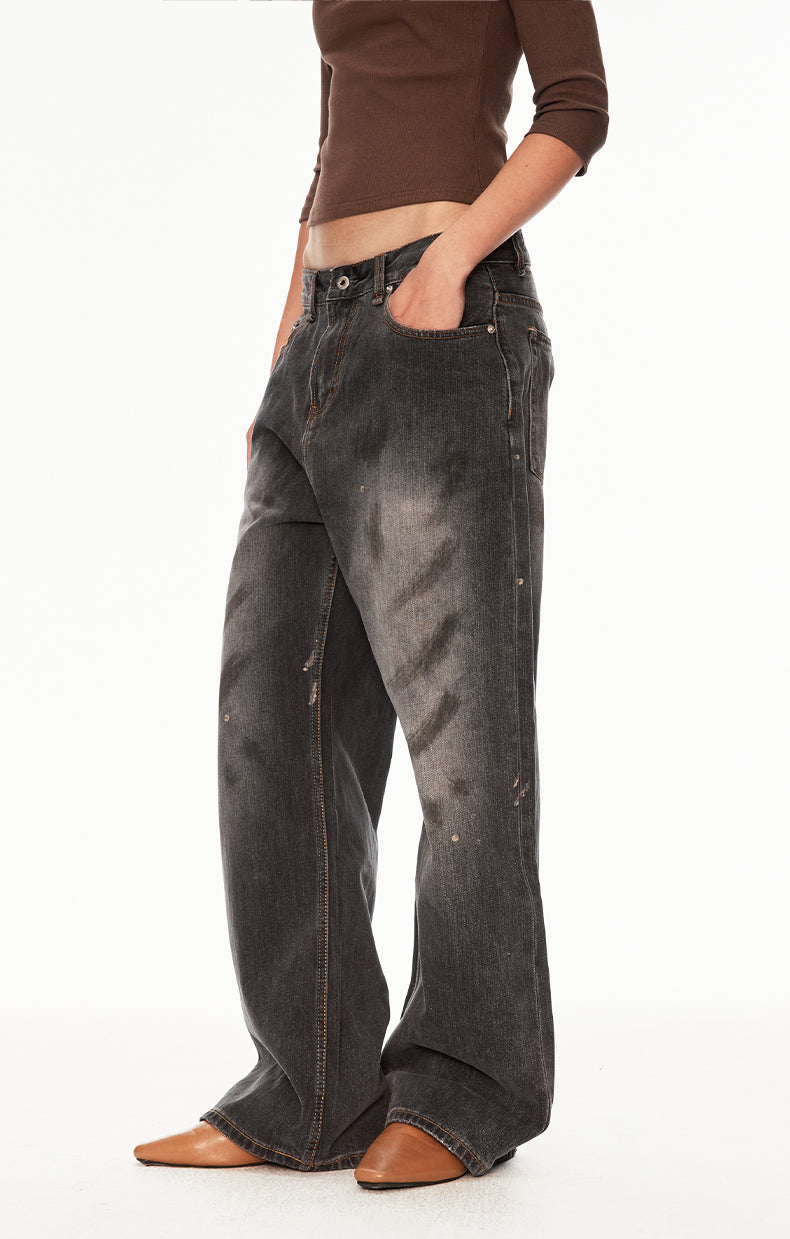 MADWIT DIRTY WASH GRUNGE JEANS #GD002