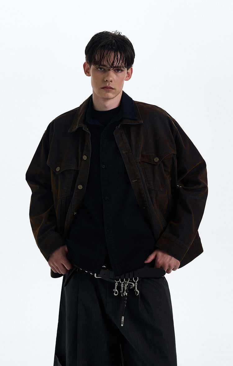 MADWITCH VINTAGE HEAVY-DUTY WORKWEAR JACKET #G6813