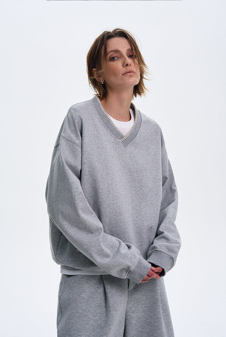 MADWITCH V-NECK CASUAL LONG SLEEVE #0207