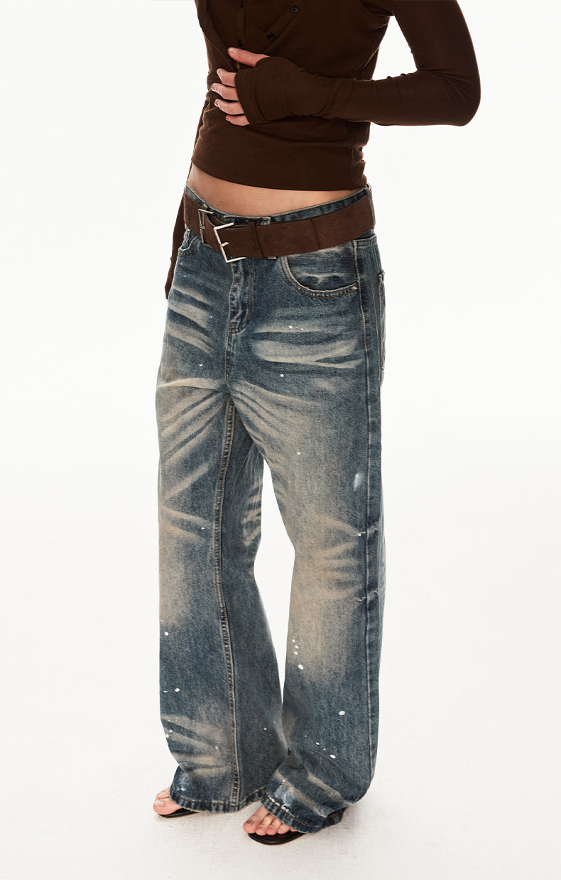 MADWIT INK SPLATTER JEANS #G6942