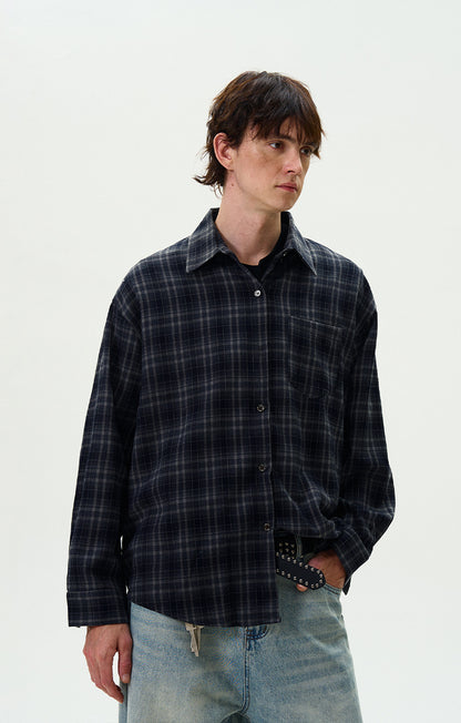 MADWITCH CASUAL PLAID SHIRT #8923