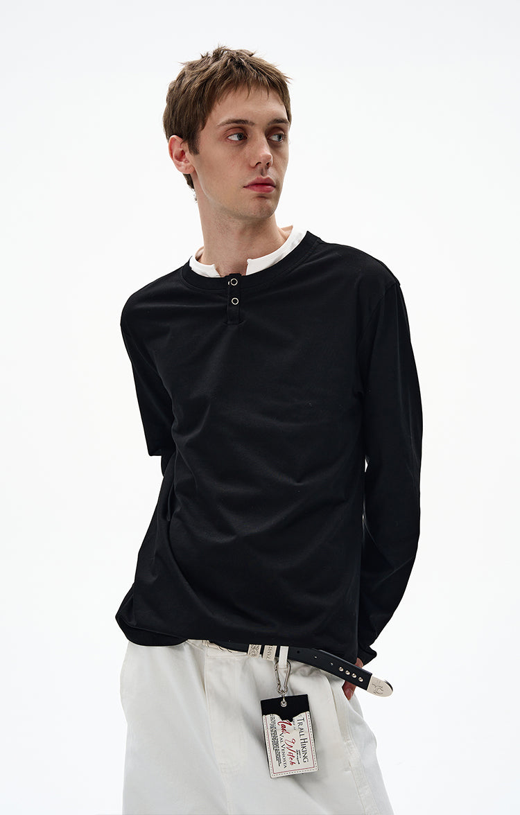 MADWITCH CLEAN FIT FAUX LAYERED SHIRT #RT30