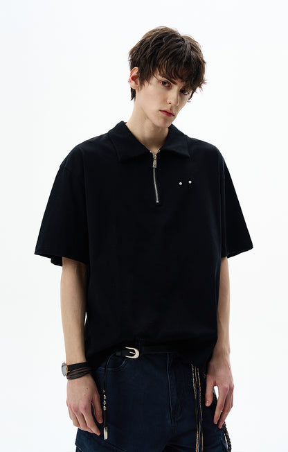 MADWITCH ZIPPED POLO TSHIRT #6977