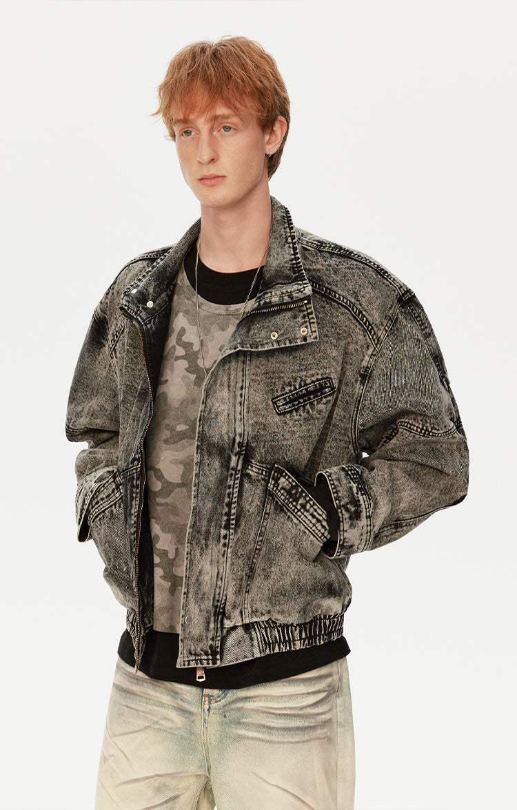 MADWITCH FADED DECONSTRUCTED JACKET #Z2711