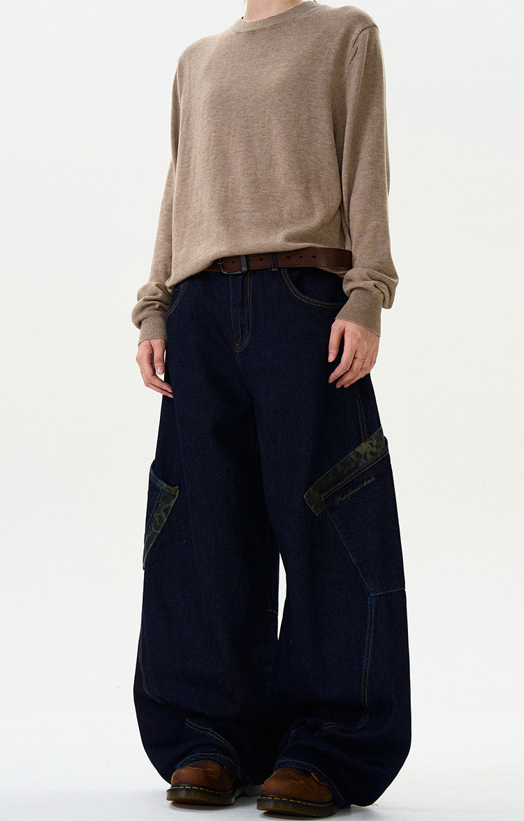MADWITCH CAMOUFLAGE PATCHWORK PANTS #L467