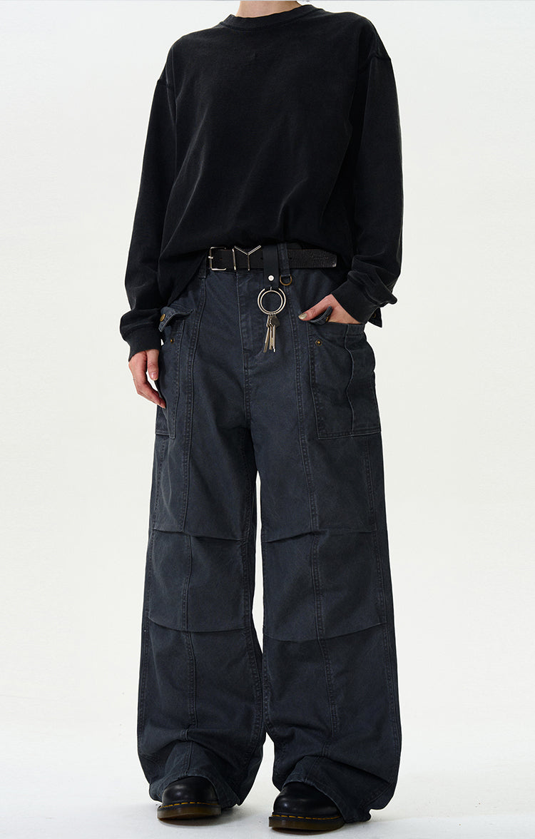 MADWITCH STRAIGHT-LEG CARGO PANTS #F9028