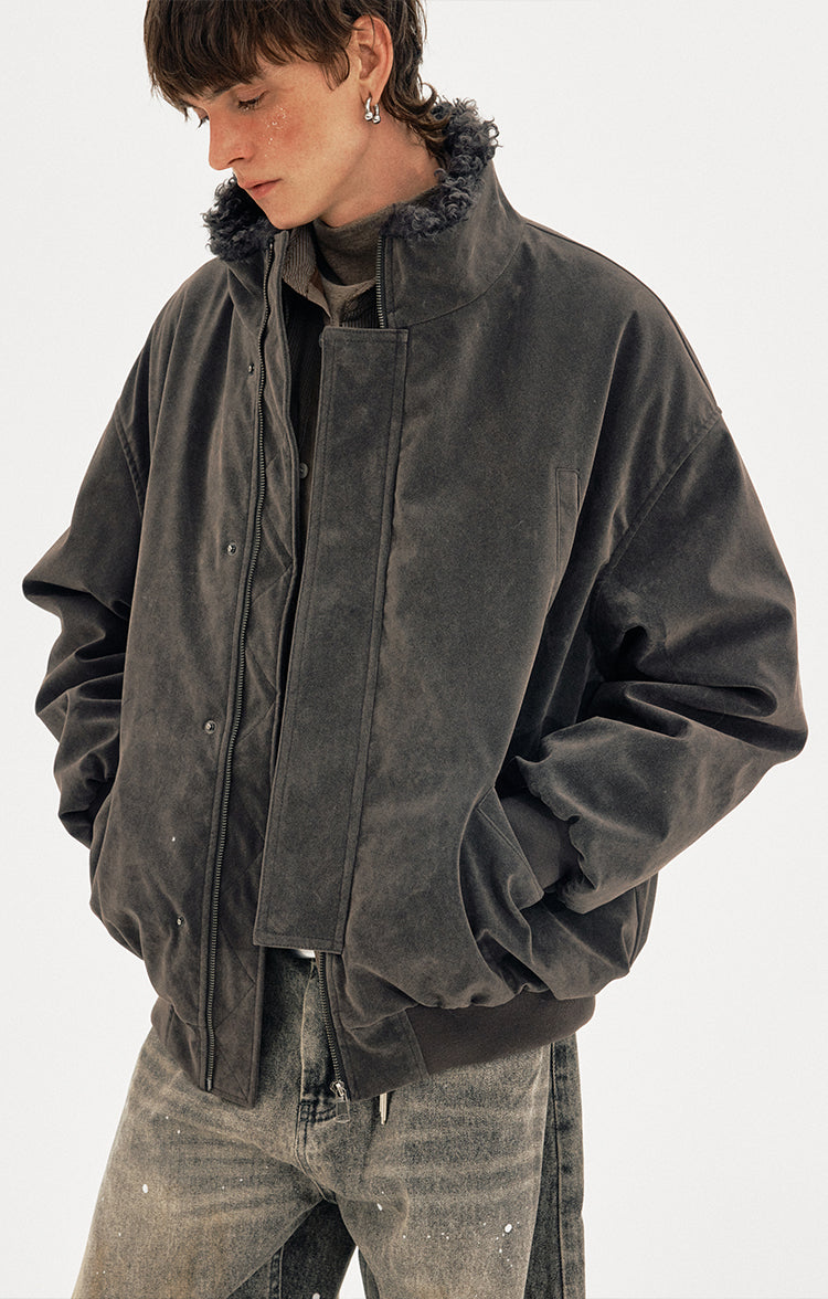 MADWITCH SUEDE SHEAR PARKA #AW25149