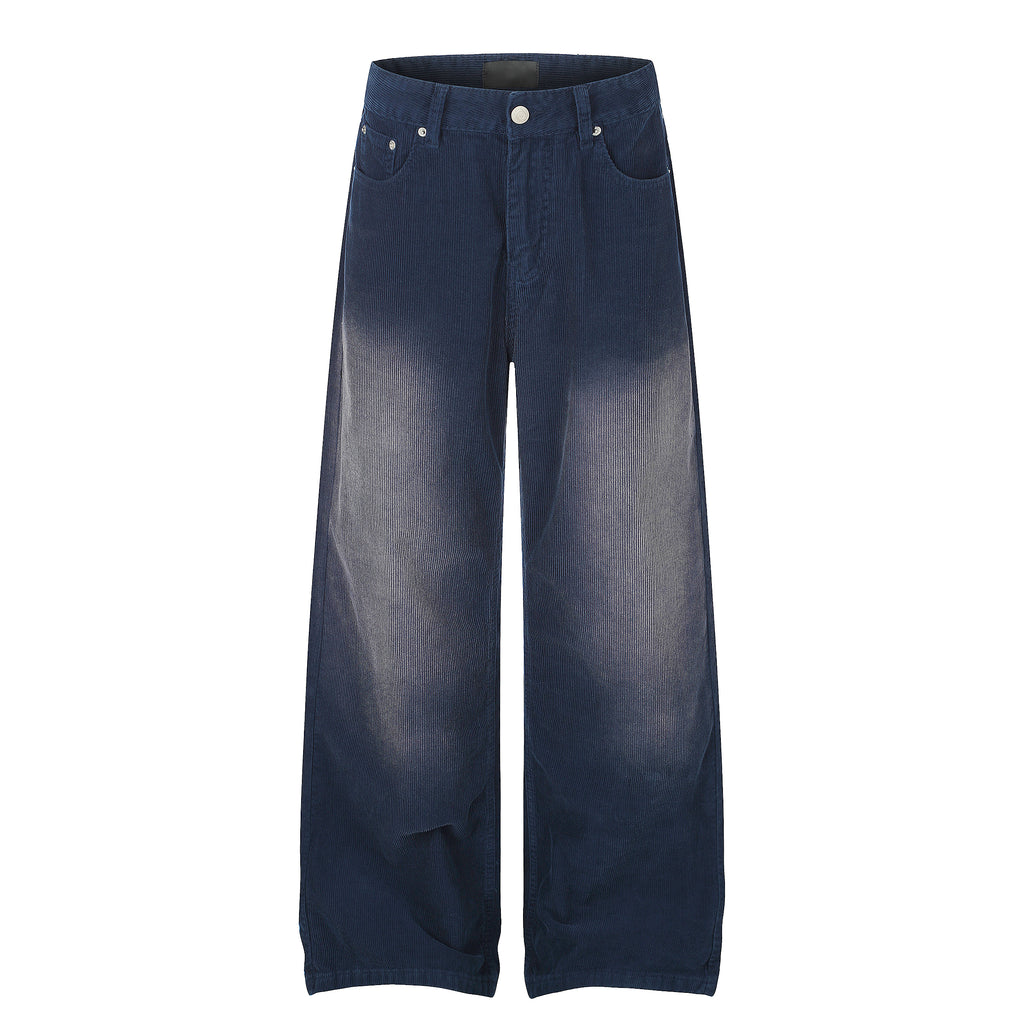 MADWITCH GRADIENT WASHED CORDUROY WIDE-LEG JEANS #G60130