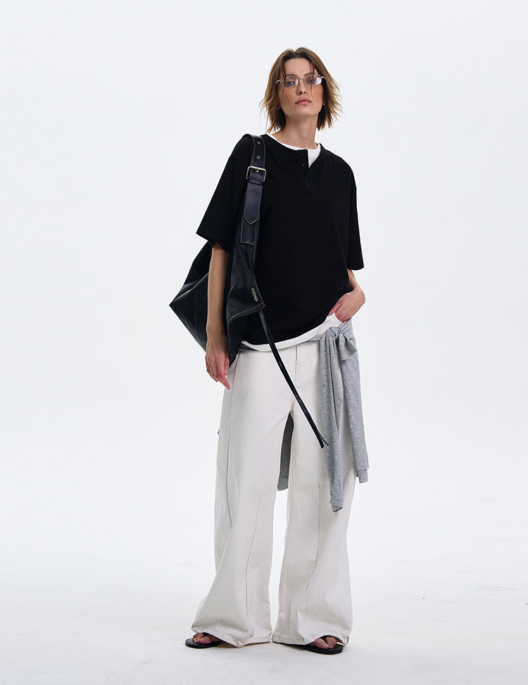 MADWITCH LAYERED DESIGN SHIRT #AW2549