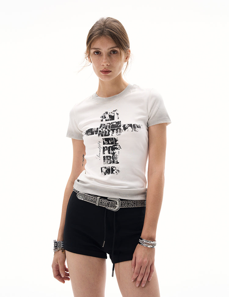 MADWITCH WAIST-DEFINING BABE TEE #22682C25