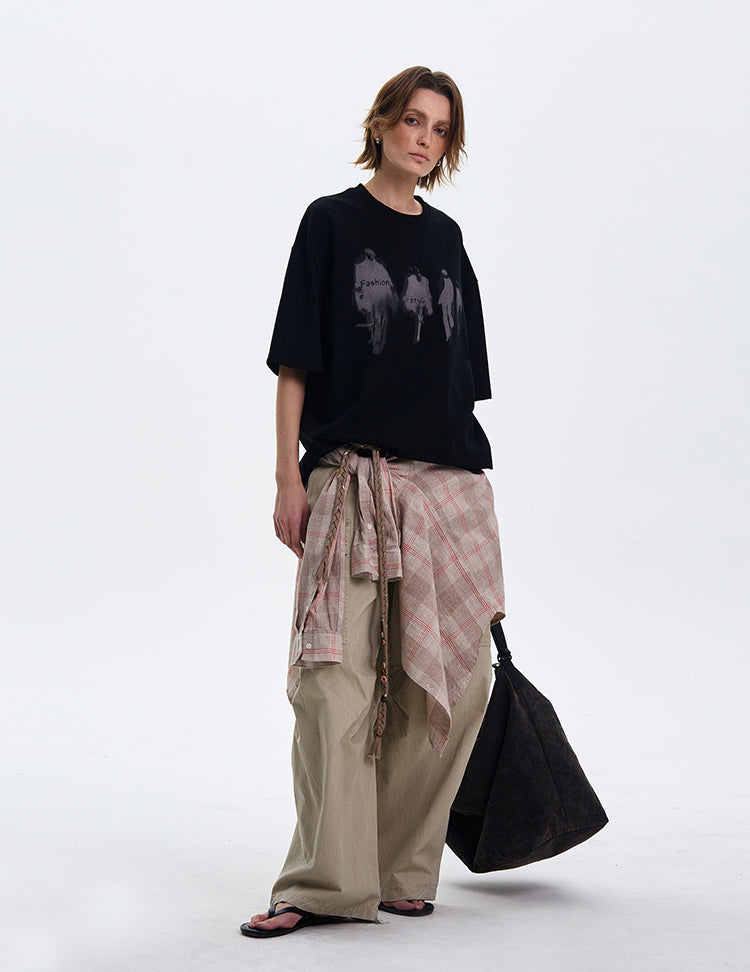 MADWITCH VERSATILE VIBE PRINT T-SHIRT #329
