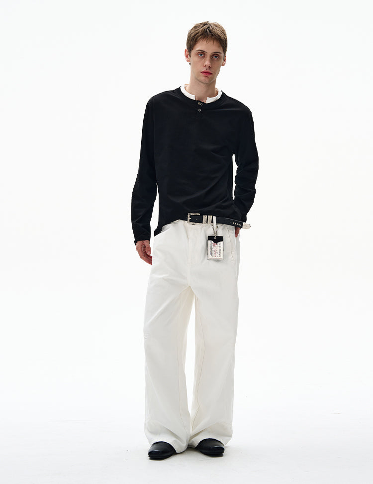 MADWITCH CLEAN FIT FAUX LAYERED SHIRT #RT30