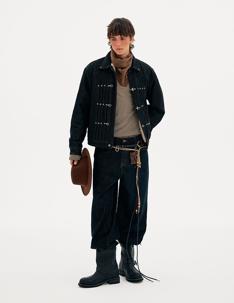 MADWITCH PLEAT CLASP DENIM #AW25160