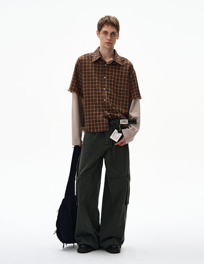 MADWITCH UNISEX FAUX TWO-PIECE SHIRT #CR601