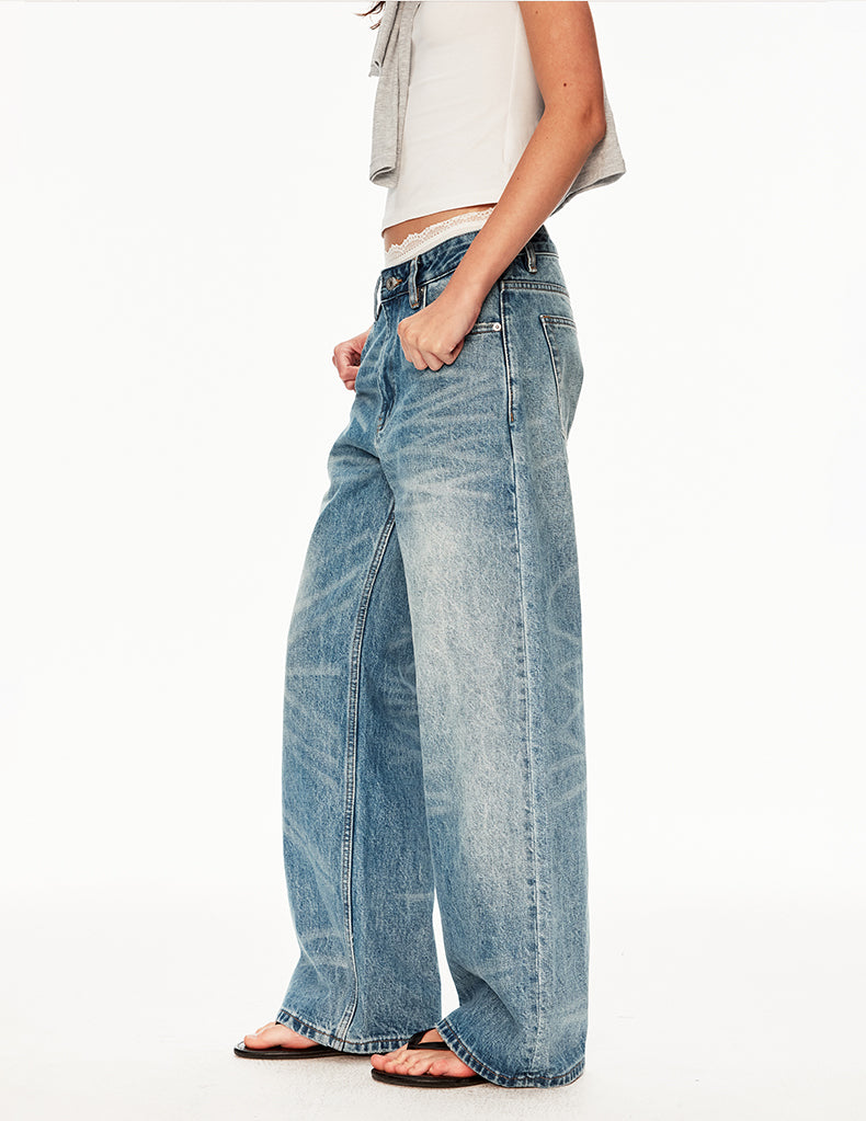 MADWIT VINTAGE STRAIGHT JEANS #GPC5590