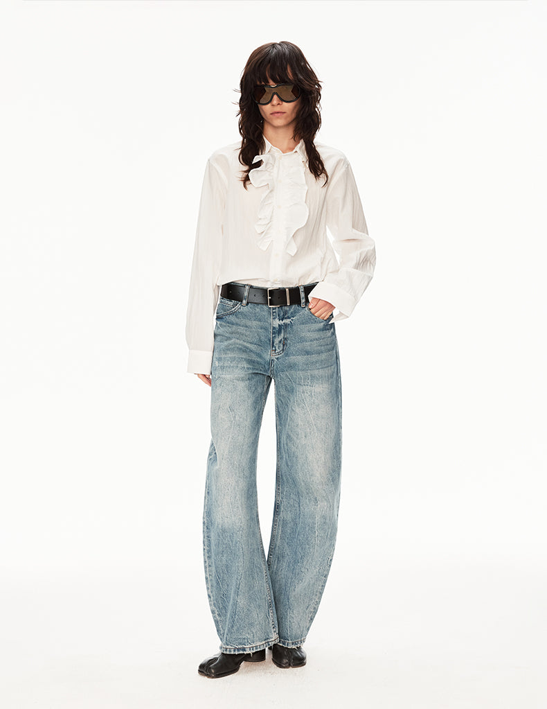 MADWIT FADED WIDE JEANS #GPC5596