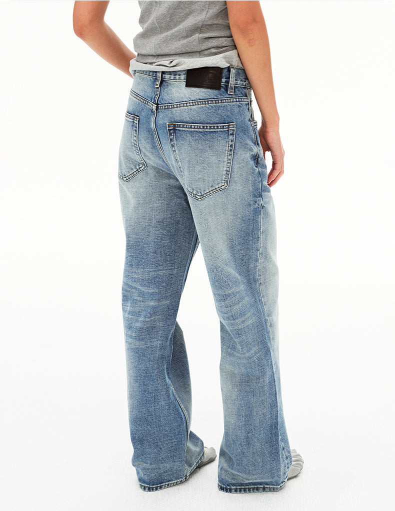 MADWIT WASHED STRAIGHT JEANS #GP9791