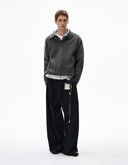 MADWITCH UNISEX KNITTED POLO SWEATER #6301