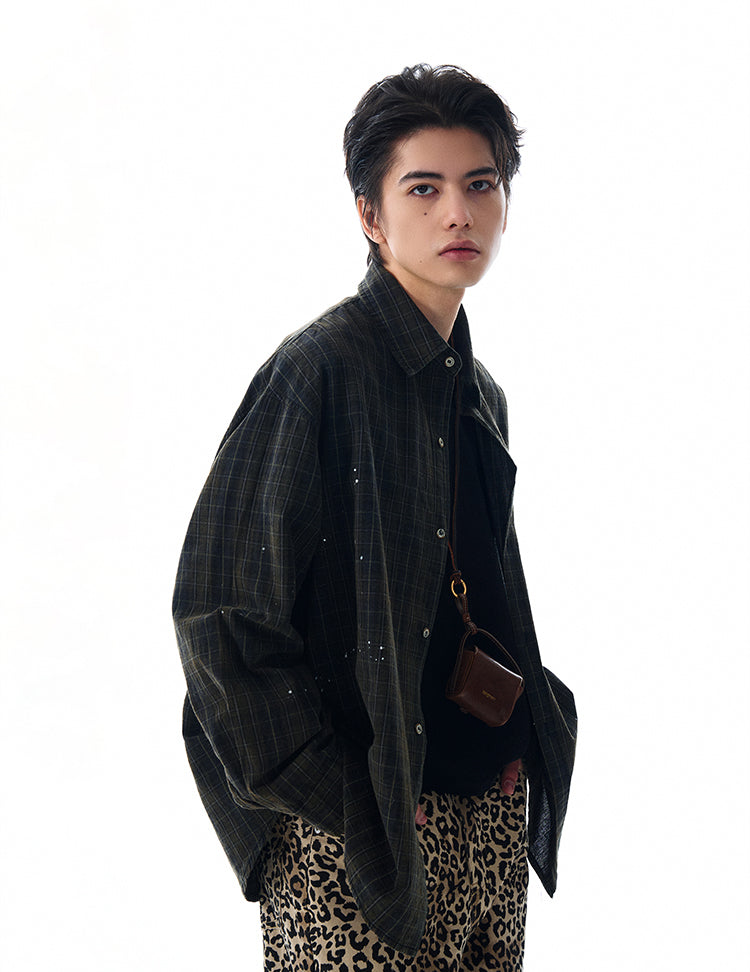 MADWITCH SPRING PLAID SHIRT #CS99