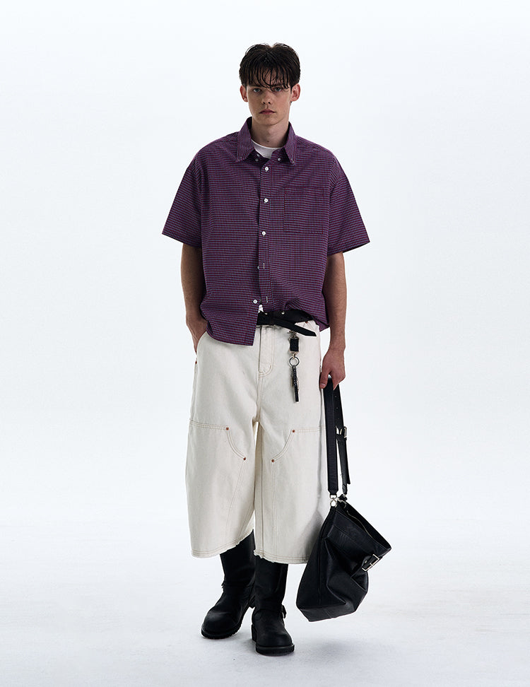 MADWITCH VINTAGE PLAID SHIRT #CR223