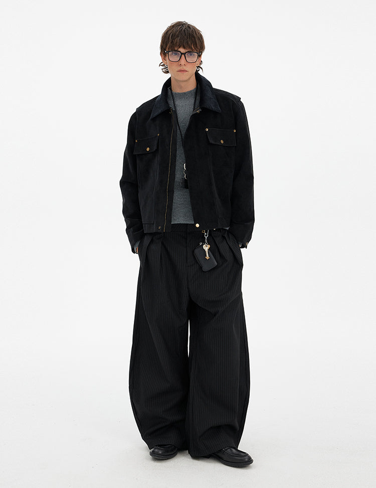 MADWITCH DECONSTRUCTED SUEDE CORDUROY JACKET #Y25203