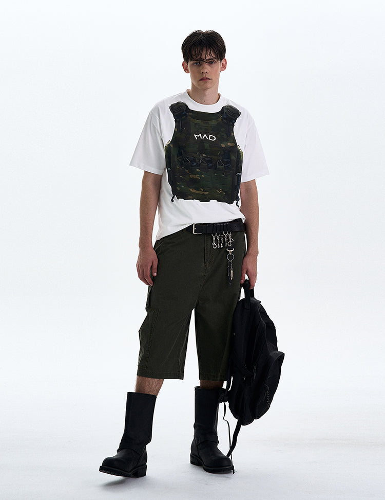 MADWITCH ORIGINAL VEST PRINT T-SHIRT #MD4172