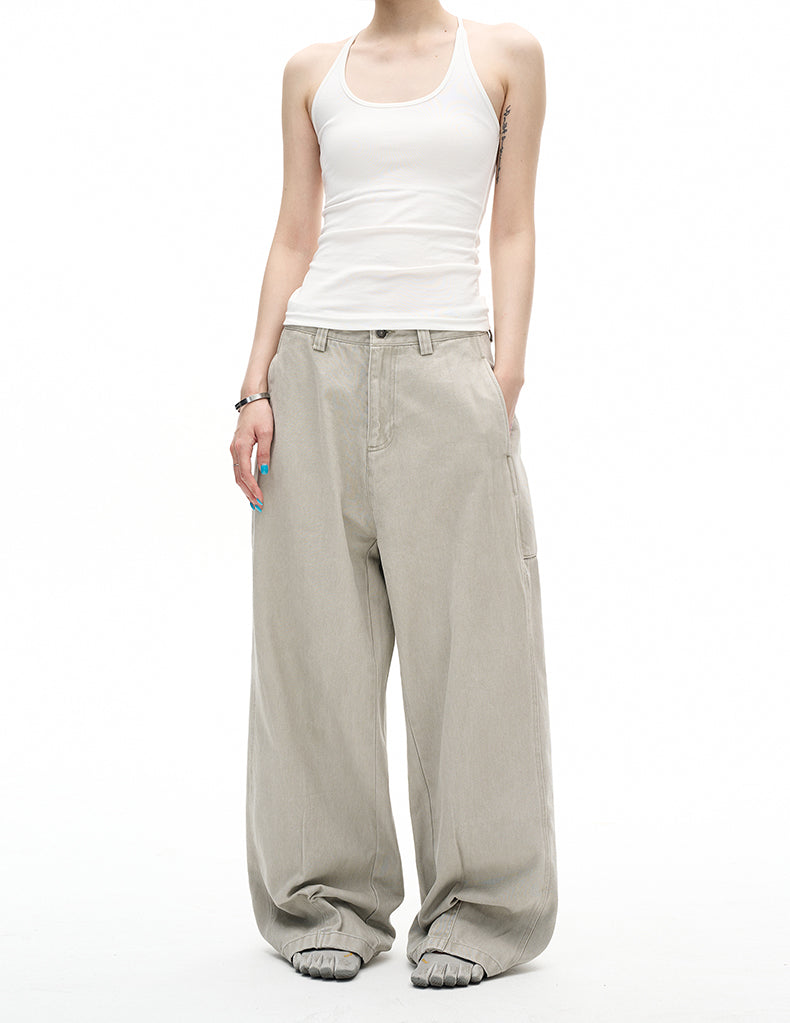 MADWITCH VINTAGE DISTRESSED STRAIGHT JEANS #CK6876