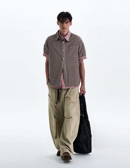 MADWITCH POLKA DOT CHECKERED SHIRT #CR222