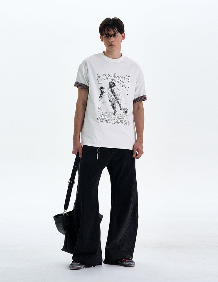 MADWITCH GRAFFITI PRINT TEE #T9503