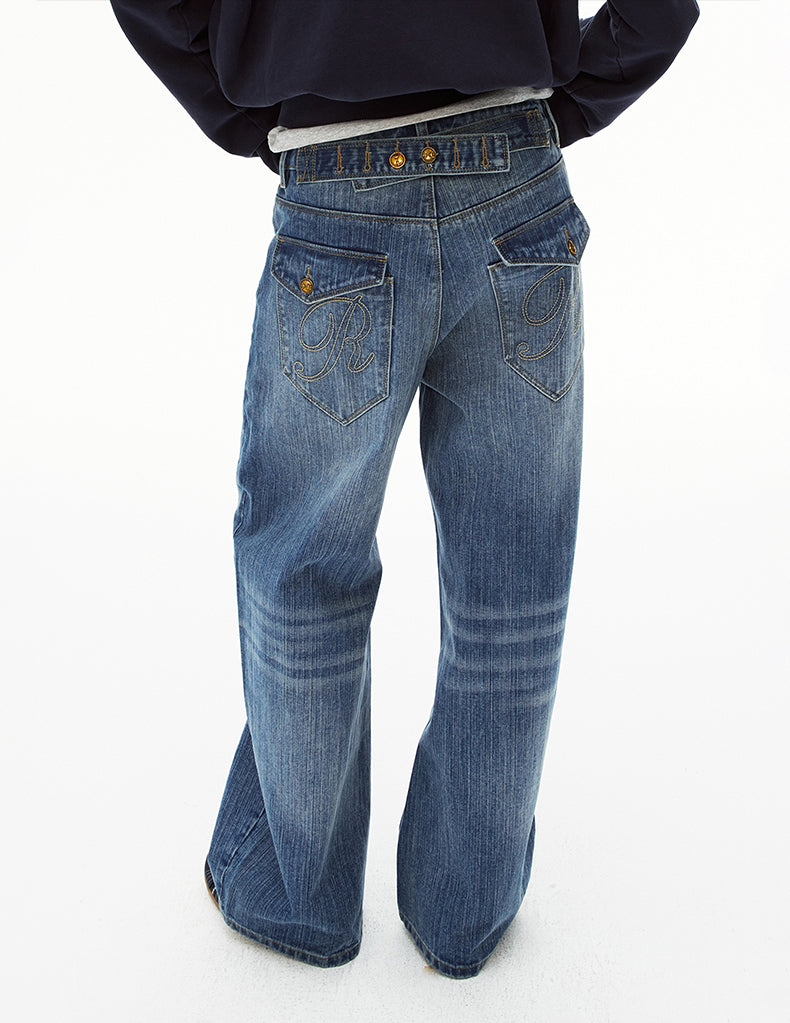 MADWIT VINTAGE BAMBOO JEANS #L0155