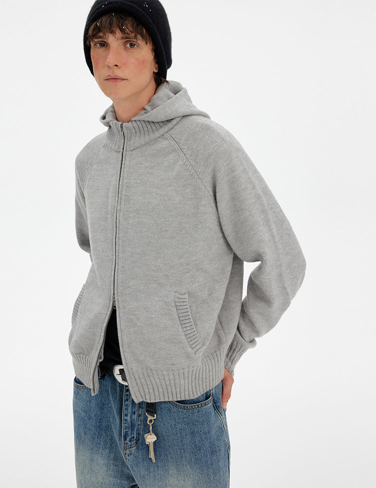 MADWITCH RETRO HOODED KNIT CARDIGAN #MY017