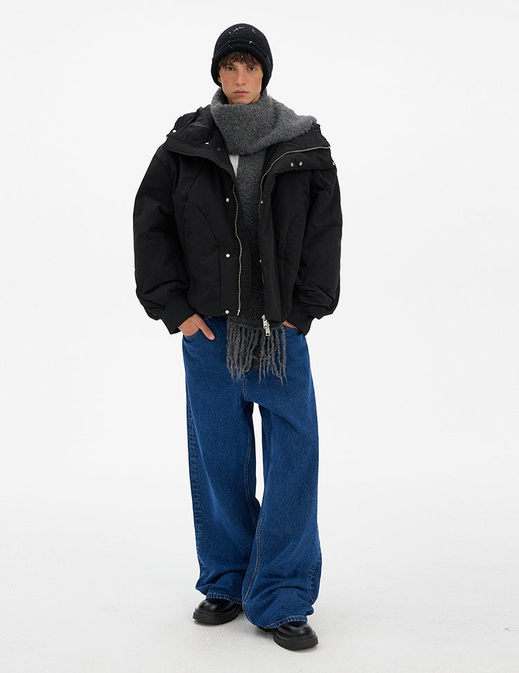 MADWITCH DECONSTRUCTED HOODED DOWN JACKET #N1715