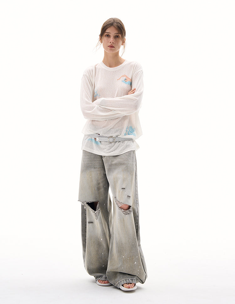 MADWITCH BREATHABLE OVERSIZED TOPS #880288