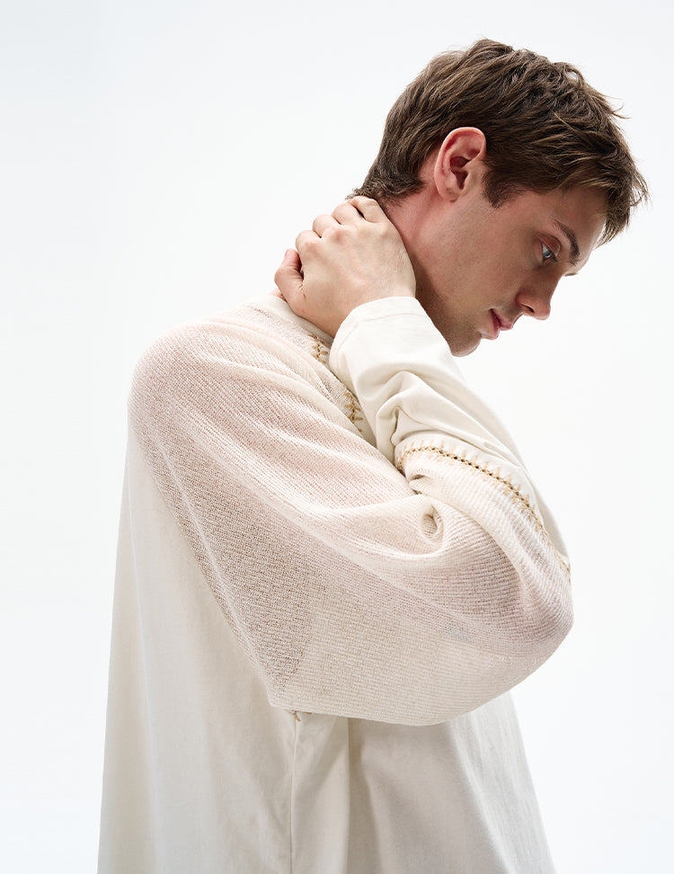 MADWITCH CONSTRUCTION KNIT TOP #OY2516