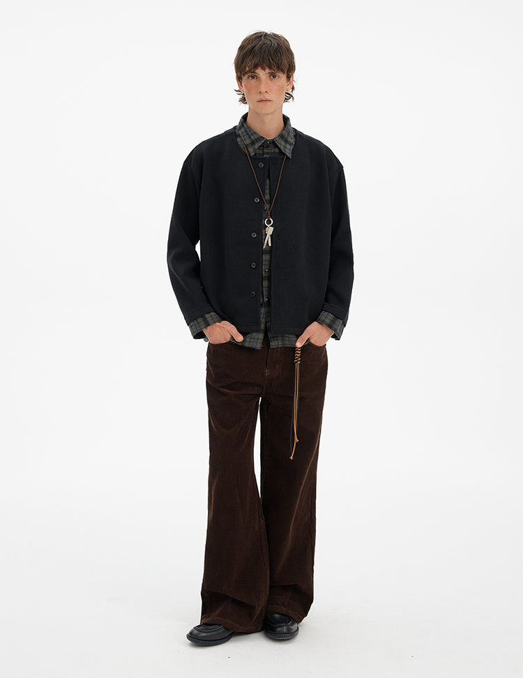 MADWITCH OLD MONEY LAYERED KNIT CARDIGAN #25505