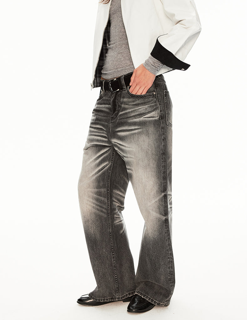 MADWIT FADED WASH JEANS #GD005