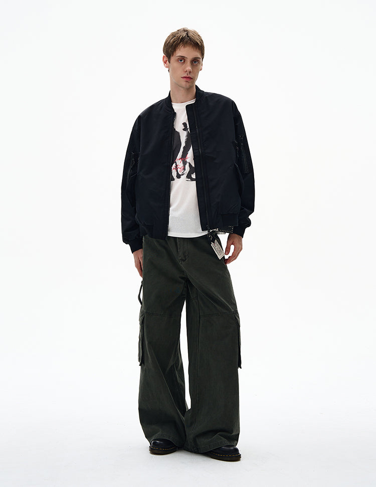 MADWITCH UNISEX CASUAL BOMBER JACKET #RW154